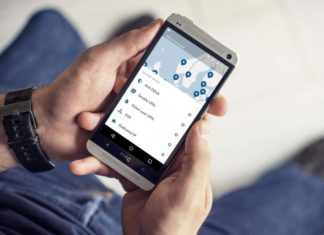 NordVPN app running on Android