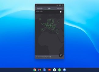 ProtonVPN running on Chromebook