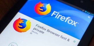Firefox running on mobile