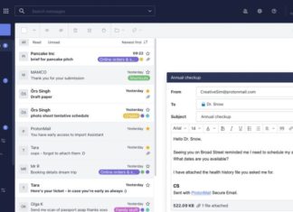 ProtonMail composer screen
