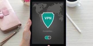 VPN running on a tablet
