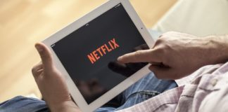 Netflix on a tablet