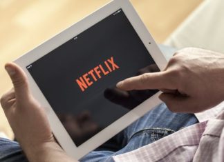 Netflix on a tablet