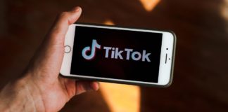 TikTok on a phone