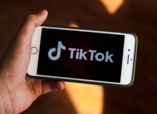 TikTok on a phone