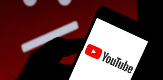 YouTube screen