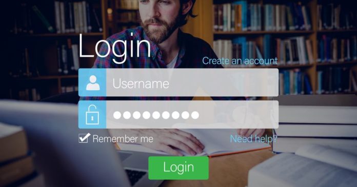 login form - account recovery