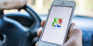 Google Maps on a phone