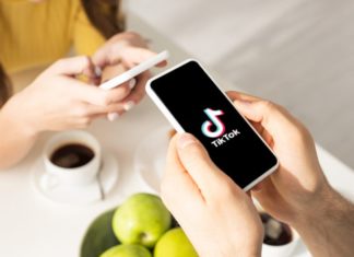 TikTok on a phone