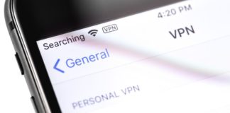 iPhone VPN settings