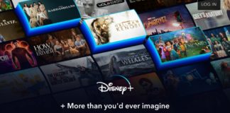 Disney+ homepage