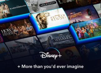 Disney+ homepage