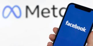 Meta/Facebook on a phone
