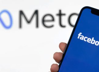 Meta/Facebook on a phone