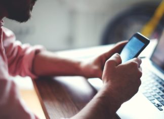 guy using a phone