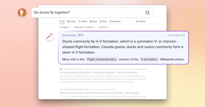 DuckDuckGo AI answers